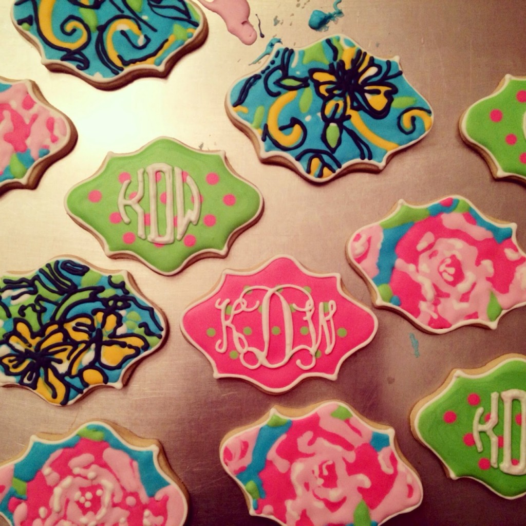 Monogram cookies