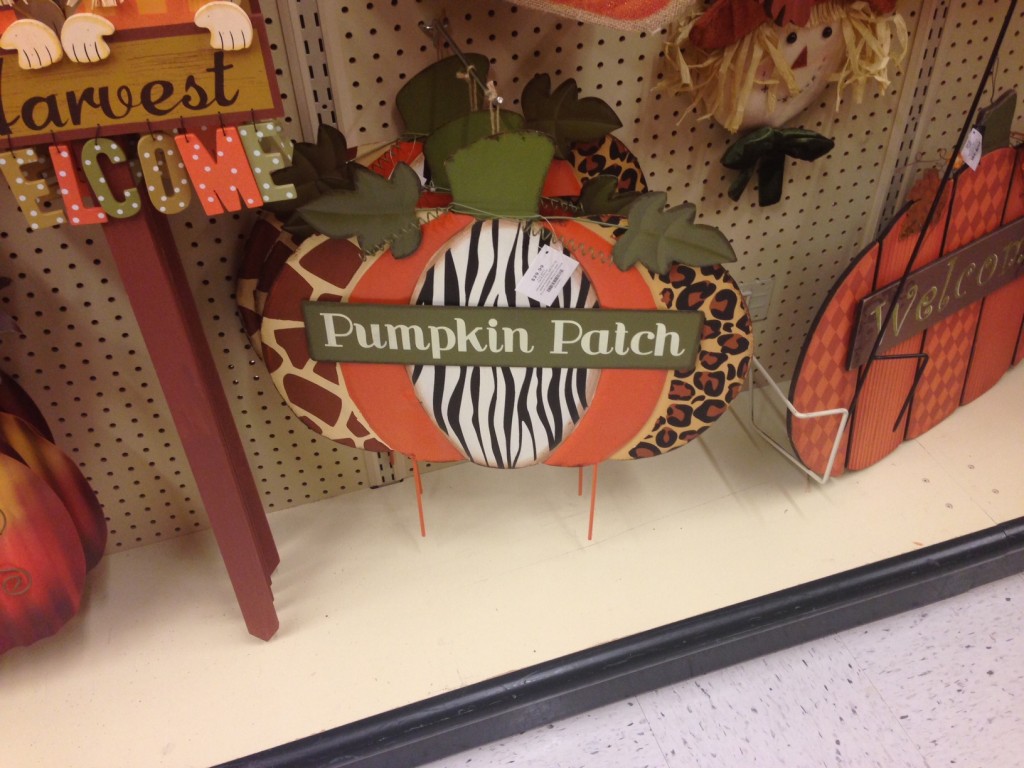 Fall Animal Print Sign