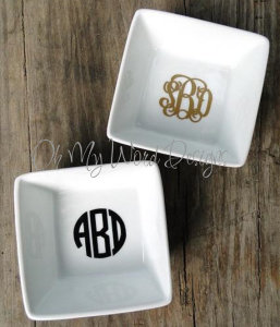 Monogram Ring Dish from Oh My Word Designs