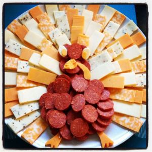 Turkey cheese plate