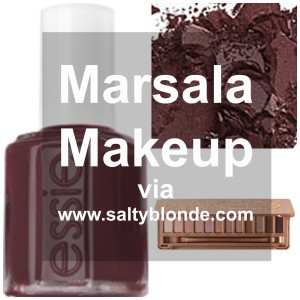 Marsala Makeup via www.saltyblonde.com